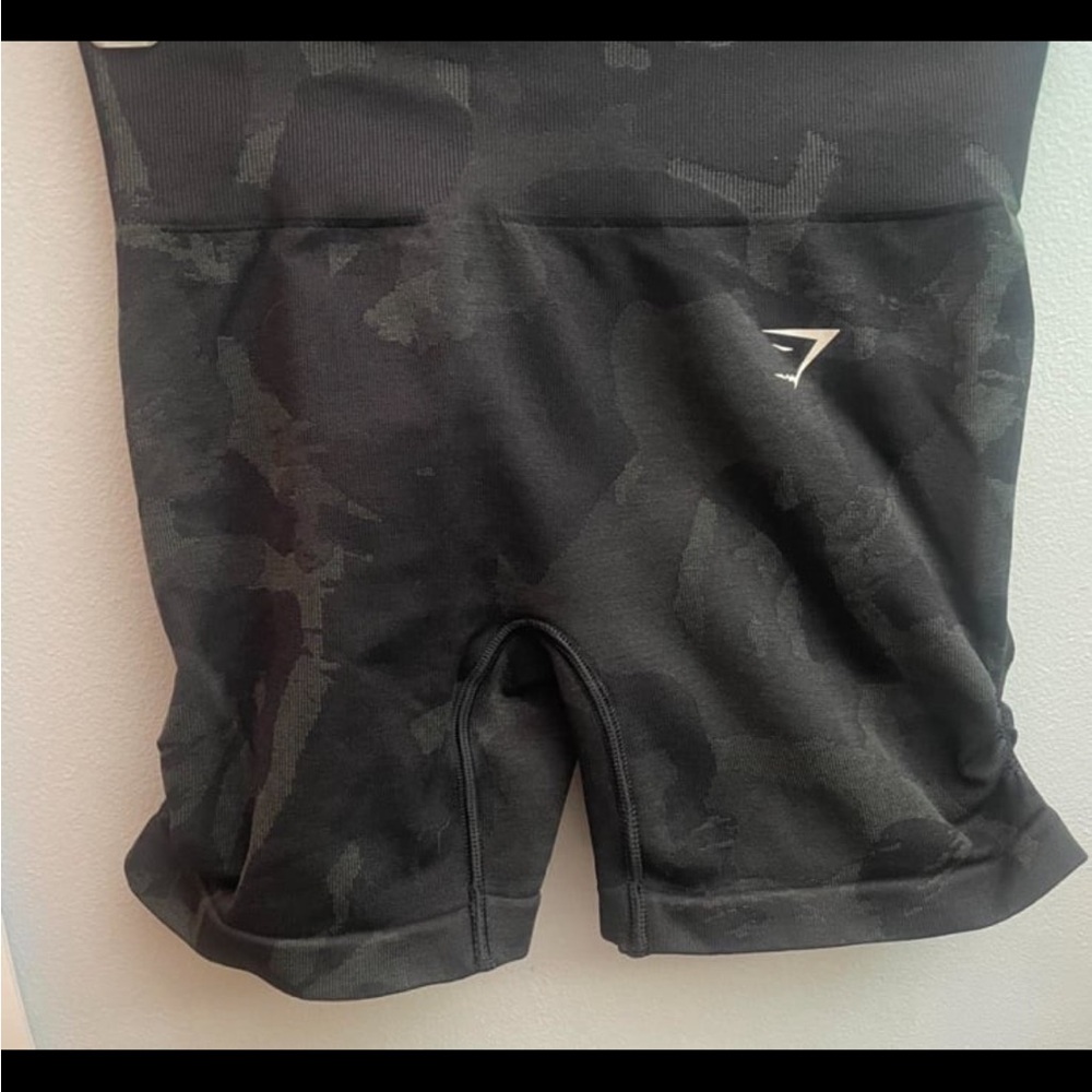 Gymshark Black Camouflage Bike Shorts